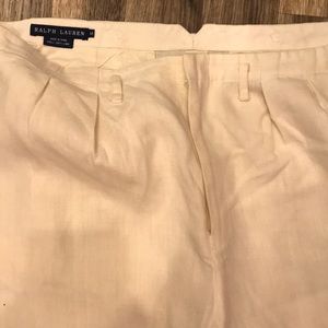 🌾Ralf Lauren Wide Leg Linen Pants (off white)